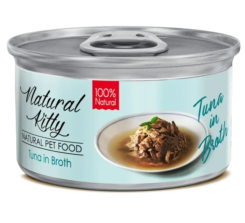 Natural Kitty tuńczyk w bulionie 80 g