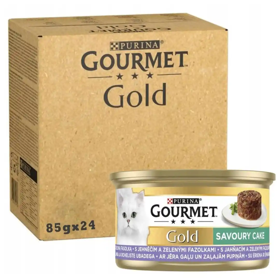 Purina Gourmet Gold jagnięcina z zieloną fasolą w sosie adult 85 g × 24