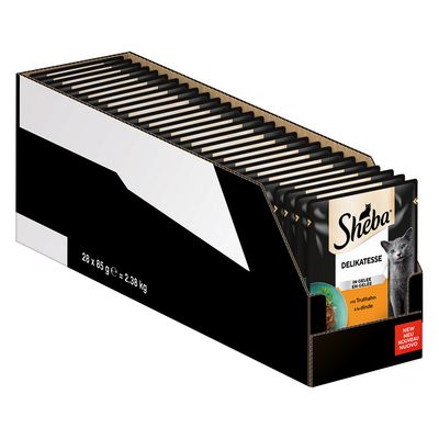 Sheba indyk w sosie adult 85 g × 28