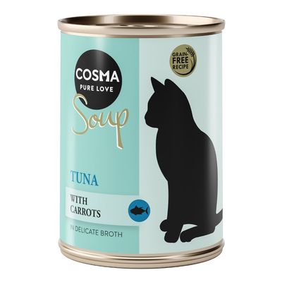Cosma Soup Indoor tuńczyk z marchwią w bulionie adult 100 g × 24