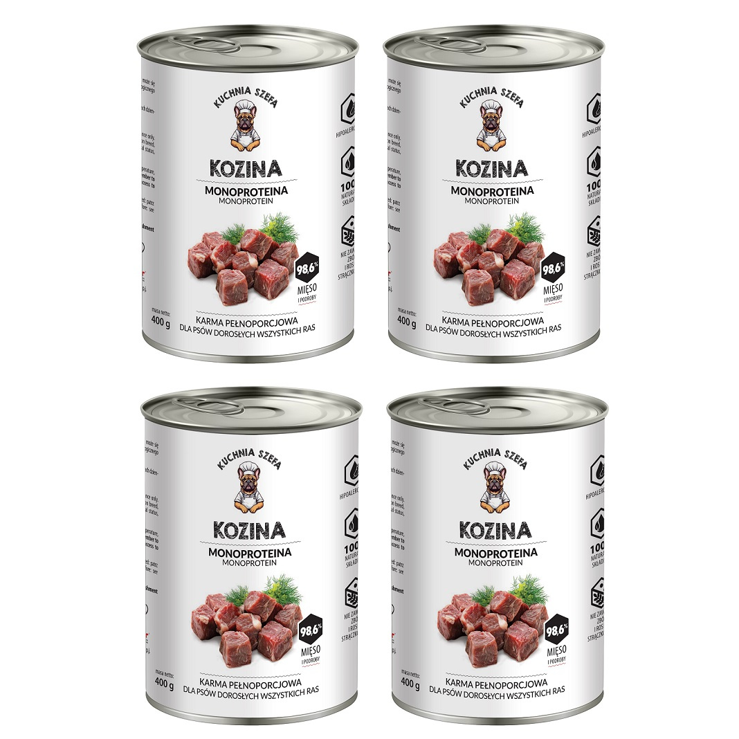 Kuchnia Szefa kozina 400 g × 4