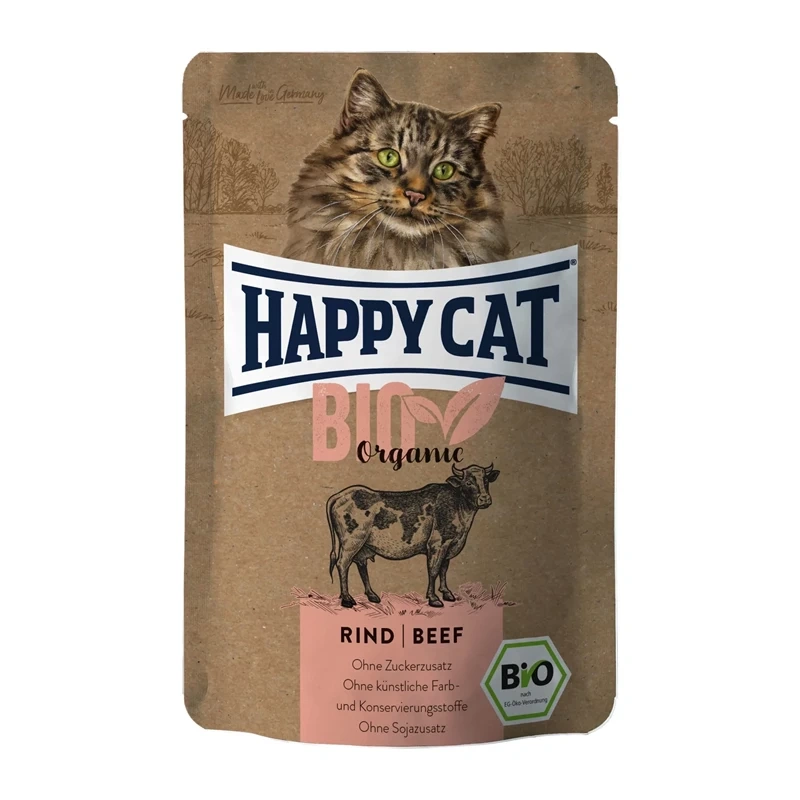 Happy Cat Bio Organic wołowina w sosie adult 85 g