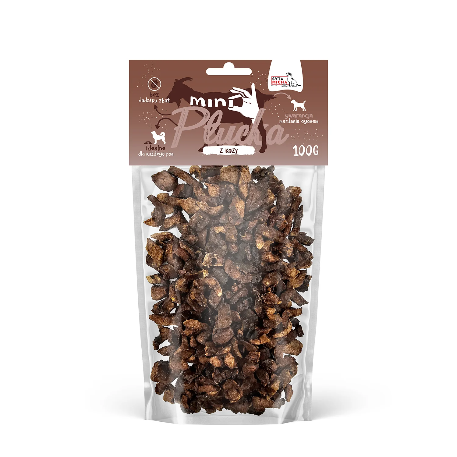 Syta Micha Mini płucka kozie małe rasy 100 g