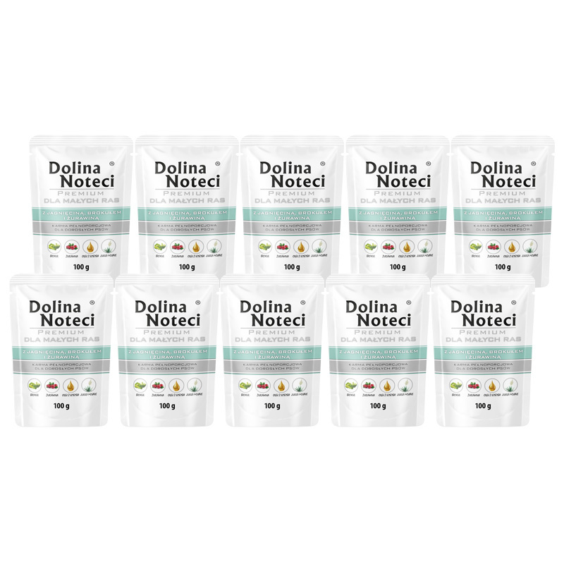 Dolina Noteci Premium jagnięcina małe rasy 100 g × 10