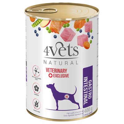 4Vets Natural Gastro Intestinal indyk, łosoś adult 400 g × 6