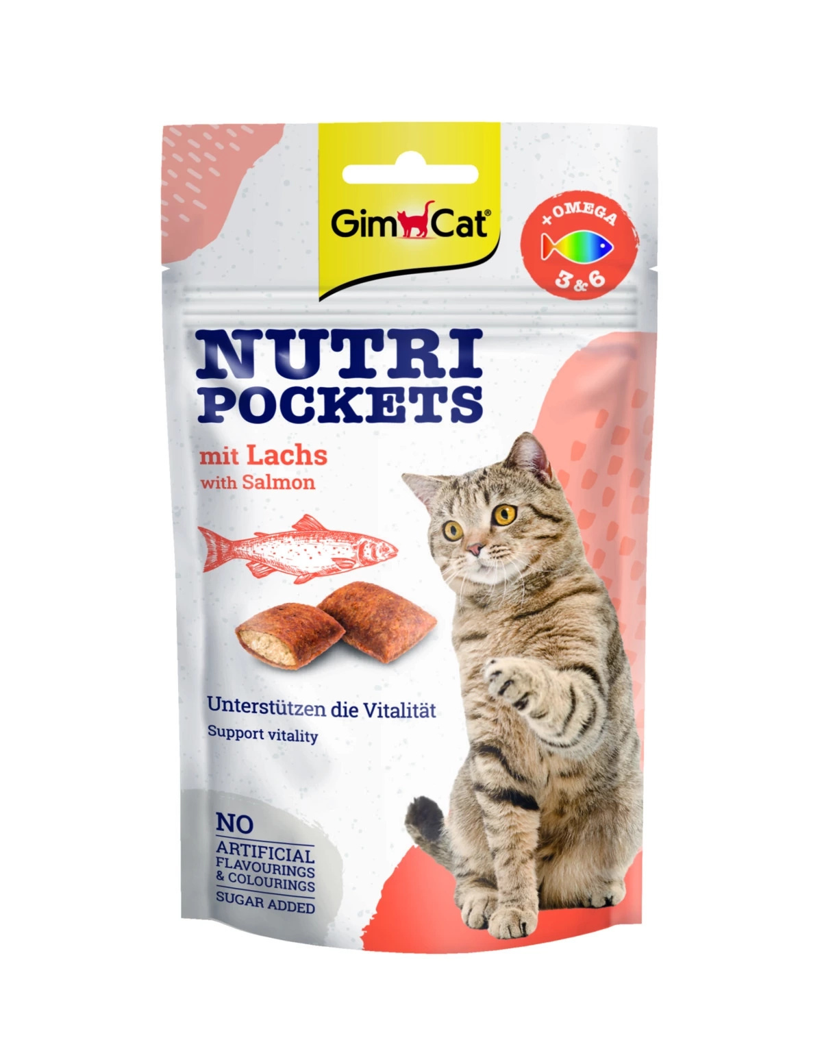GimCat Nutri Pockets Hairball łosoś 60 g