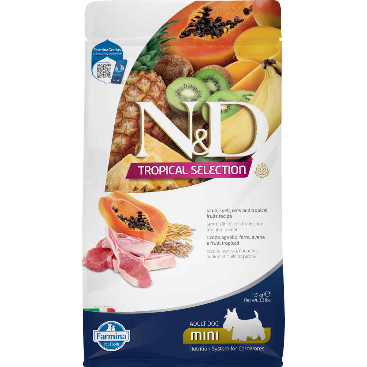 Farmina N&D Tropical Selection jagnięcina adult małe rasy 1,5 kg