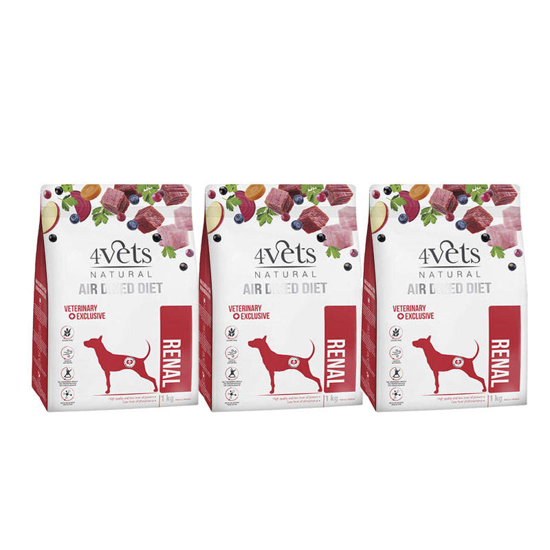 4Vets Natural Renal białko serwatkowe, indyk, jaja, wołowina 1 kg × 3