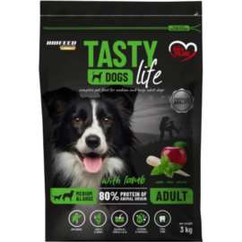 BioFeed Tasty Dogs Life jagnięcina adult średnie rasy, duże rasy 3 kg