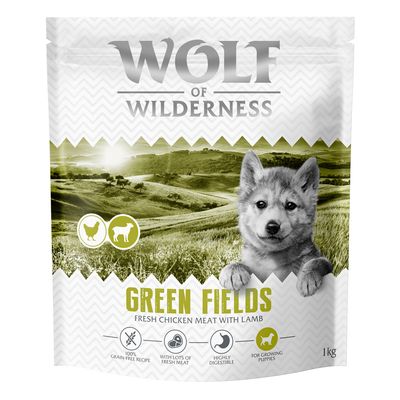 Wolf of Wilderness Green Fields jagnięcina junior 1 kg