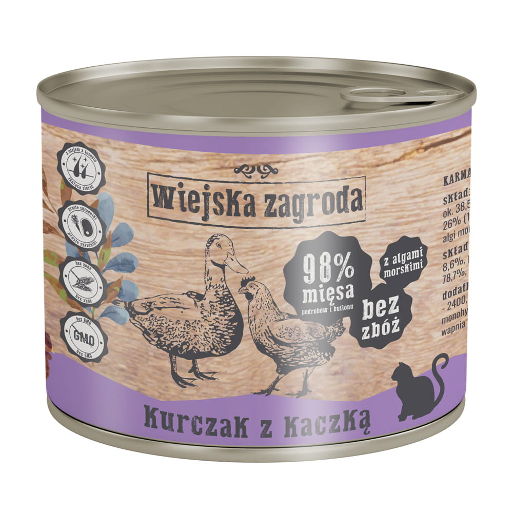 Wiejska Zagroda kurczak z kaczką w bulionie 200 g