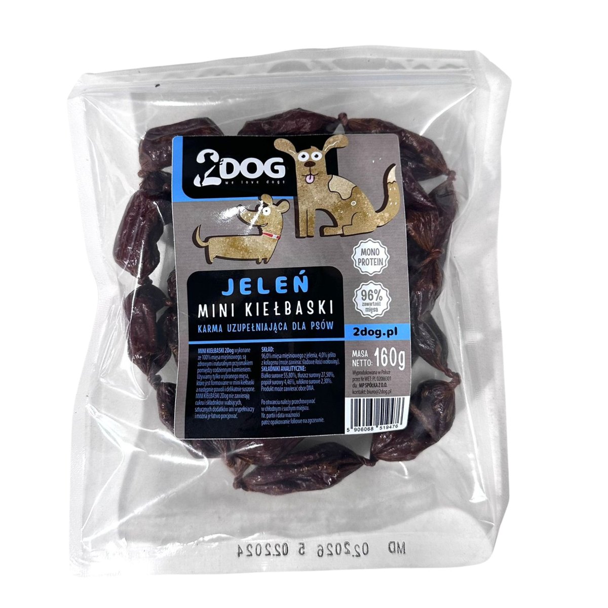 2Dog Premium jeleń 160 g