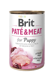 Brit Paté & Meat kurczak junior 800 g × 12