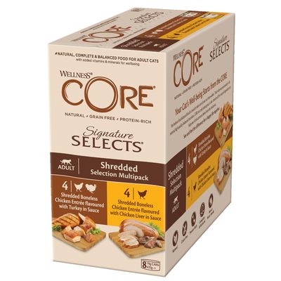 Wellness CORE Signature Selects mix smaków w sosie adult 79 g × 16