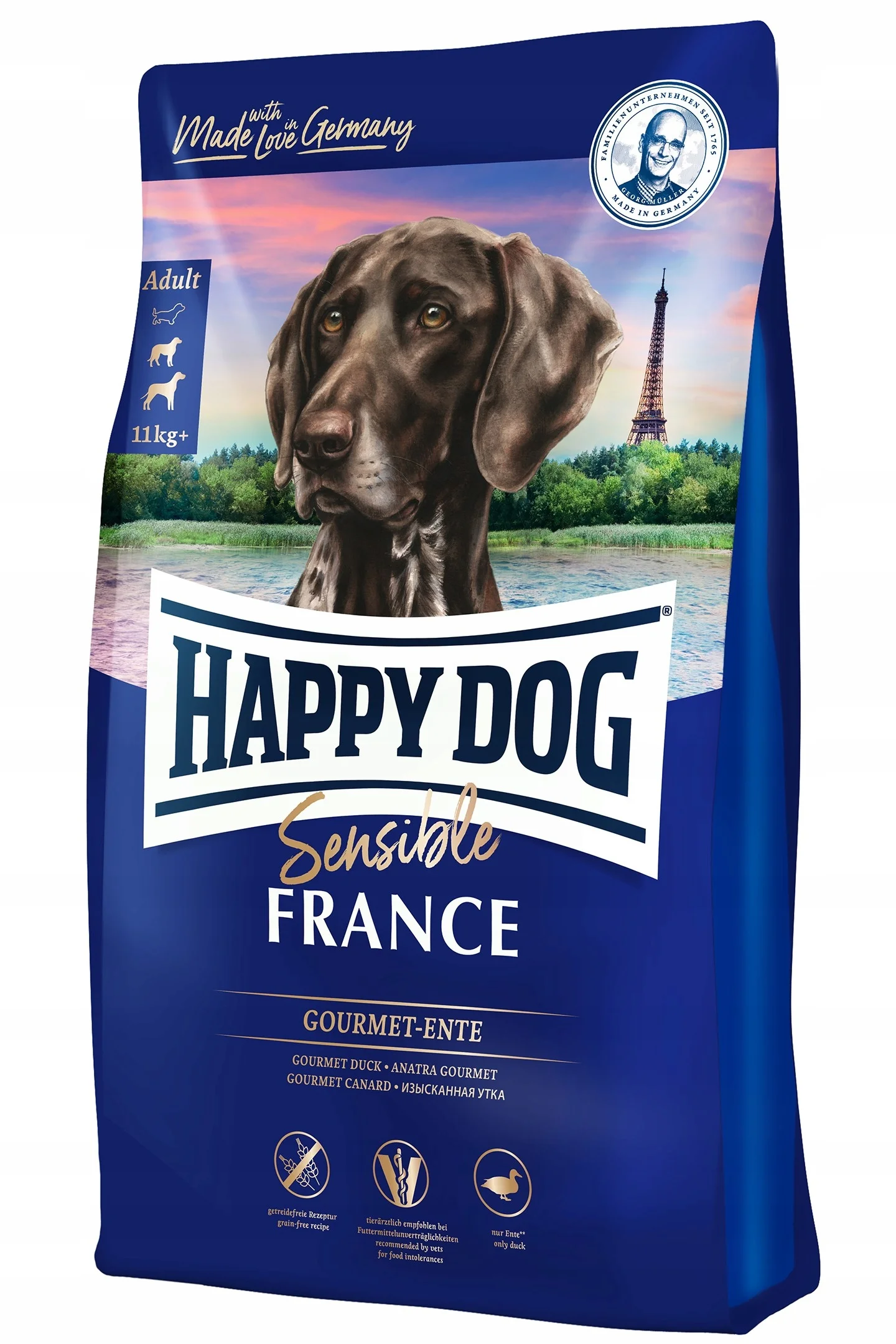 Happy Dog Sensible kaczka adult 1 kg