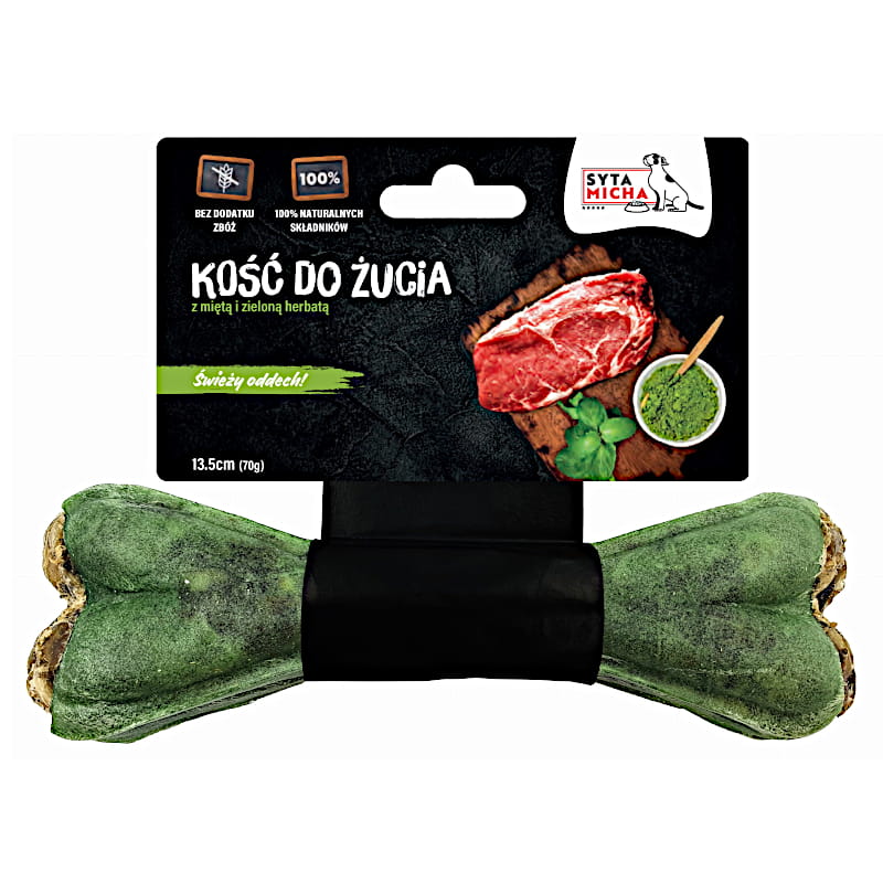 Syta Micha Dental wołowina z miętą i zieloną herbatą 70 g