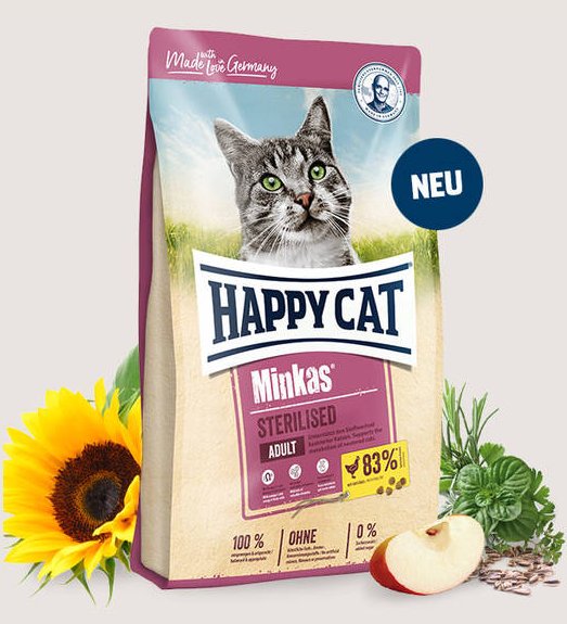 Happy Cat Minkas Sterilised drób adult 10 kg