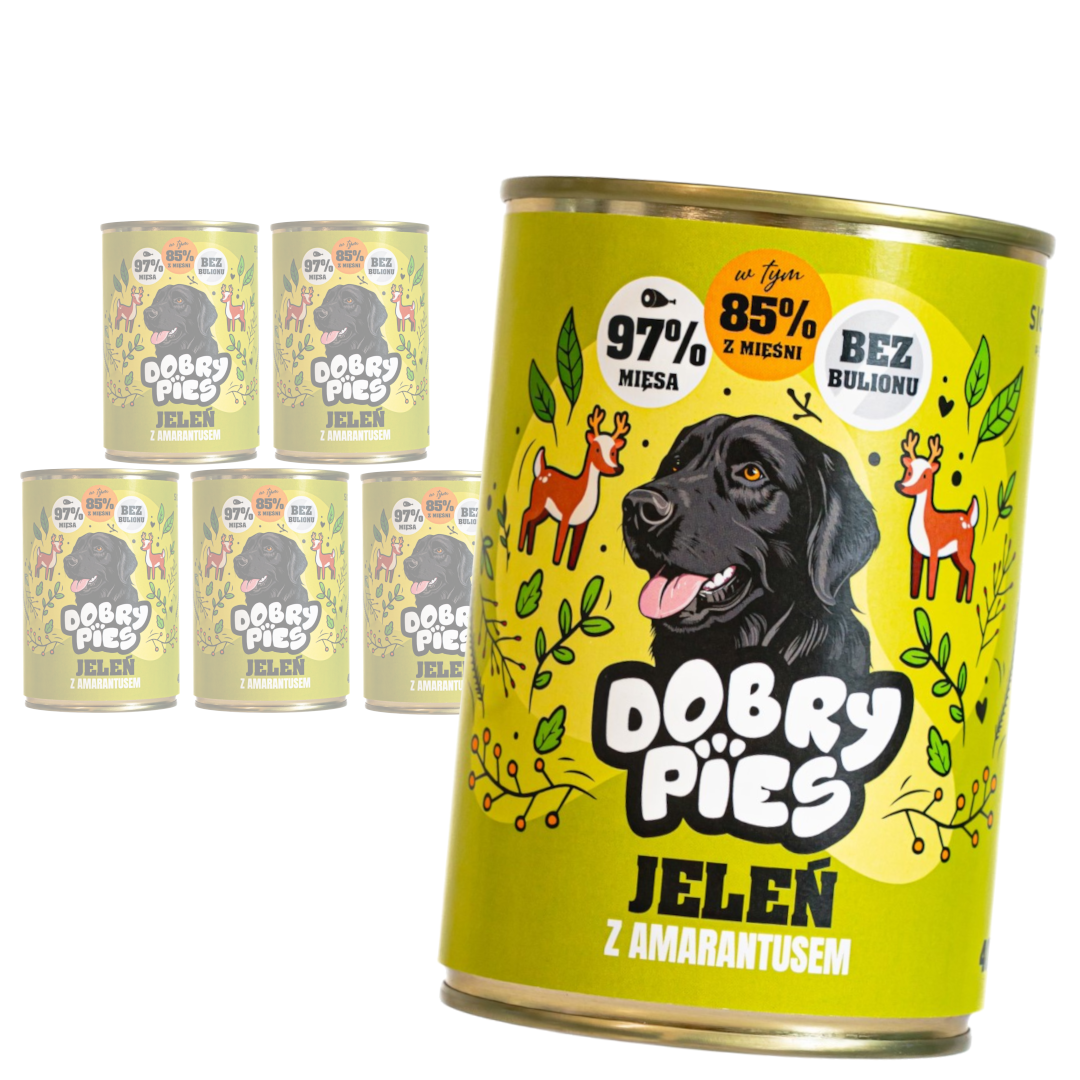 Dobry Pies jeleń adult 400 g × 6