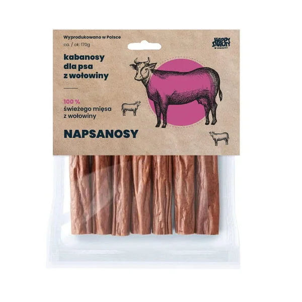 Trzy Psy Napsanosy wołowina 24 g × 7