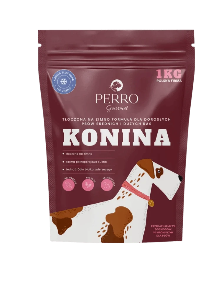 Perro Gourmet konina adult średnie i duże rasy 1 kg