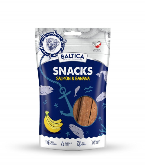 Baltica Snacks łosoś z bananem 80 g