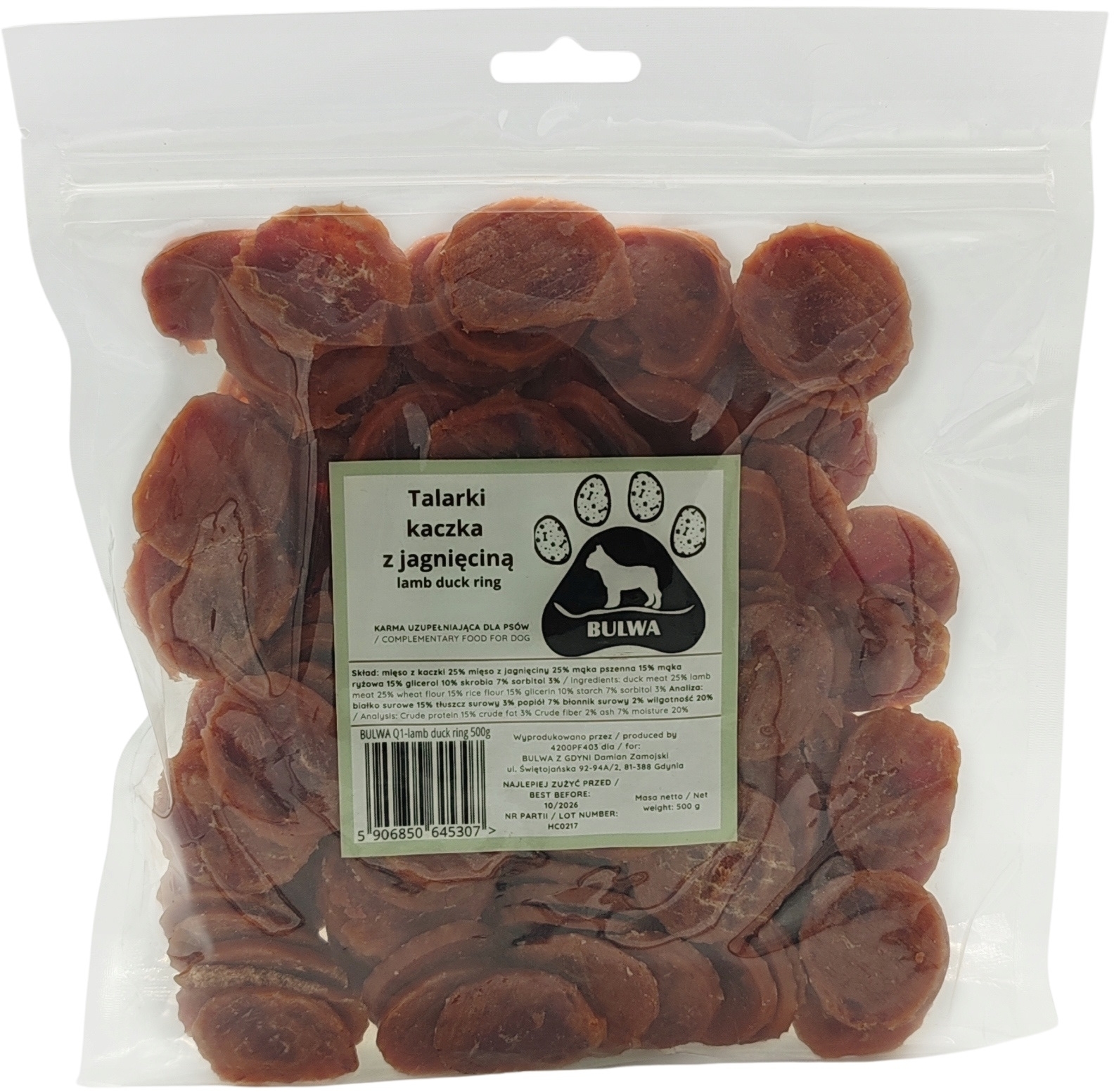 Bulwa kaczka, jagnięcina 500 g