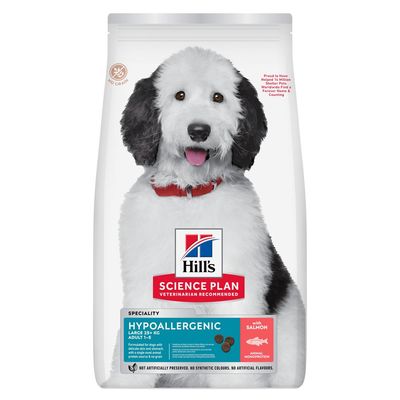 Hill's Hypoallergenic łosoś adult duże rasy 14 kg