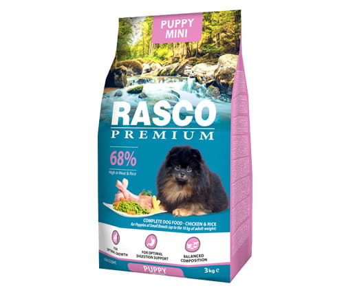 Rasco Premium kurczak puppy małe rasy 3 kg