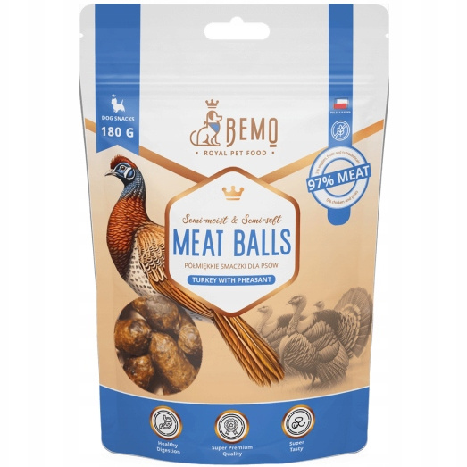 Bemo Meat Balls bażant, indyk 180 g