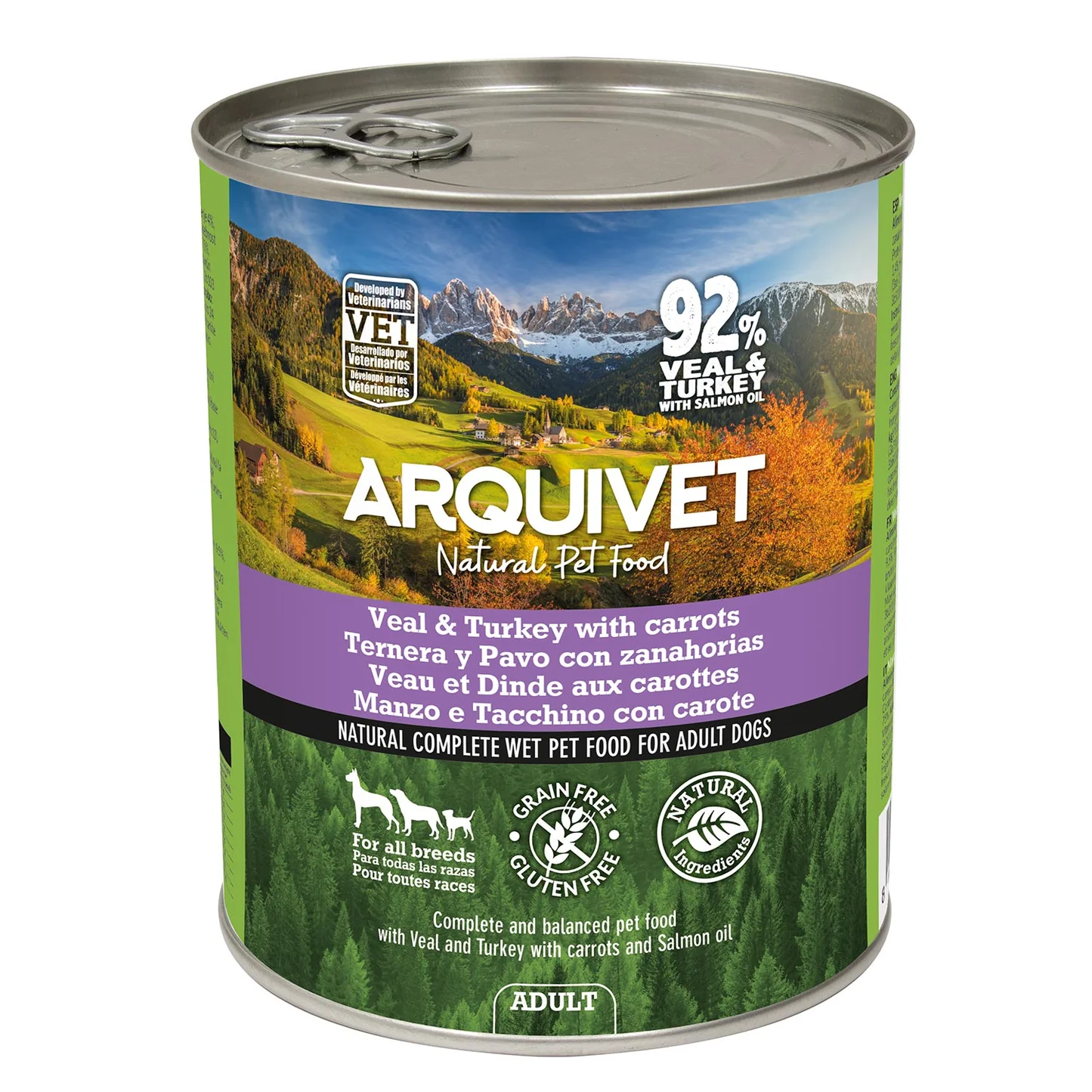 Arquivet cielęcina, indyk adult 800 g
