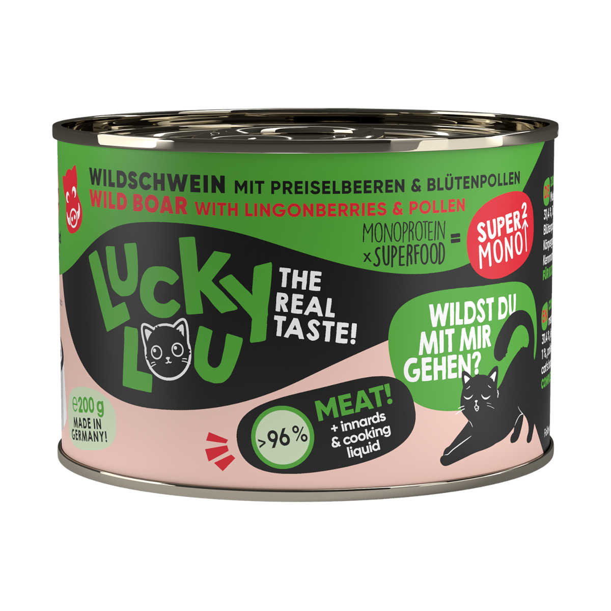Lucky Lou SuperMono dziczyzna z borówką 200 g