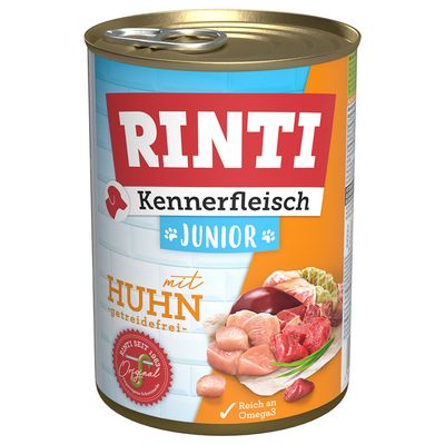 Rinti Kennerfleisch kurczak junior 400 g × 24