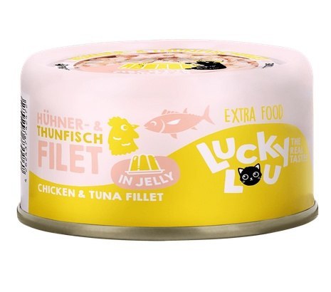 Lucky Lou Extrafood kurczak, tuńczyk w galaretce 70 g