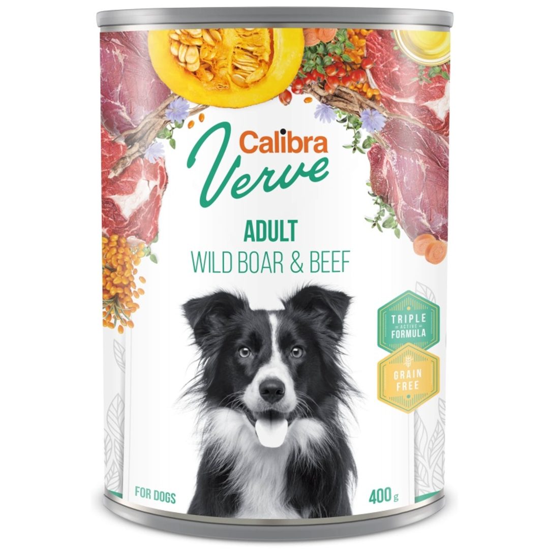 Calibra Verve dzik, wołowina adult 400 g