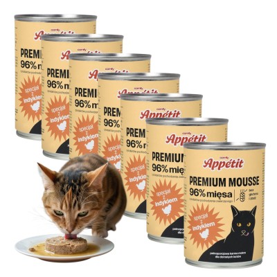 Comfy Appetit Premium indyk pasztet adult 400 g × 6