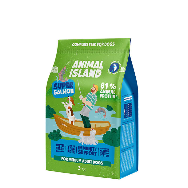 Animal Island Super Salmon łosoś adult średnie rasy 3 kg