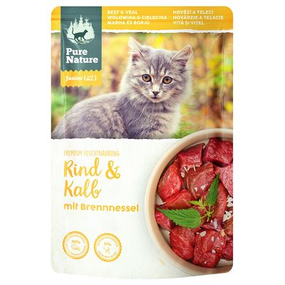 Pure Nature cielęcina, wołowina kitten 85 g × 24