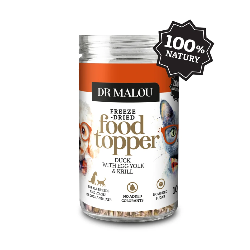 Dr Malou Topper kaczka, kryl, żółtko 100 g