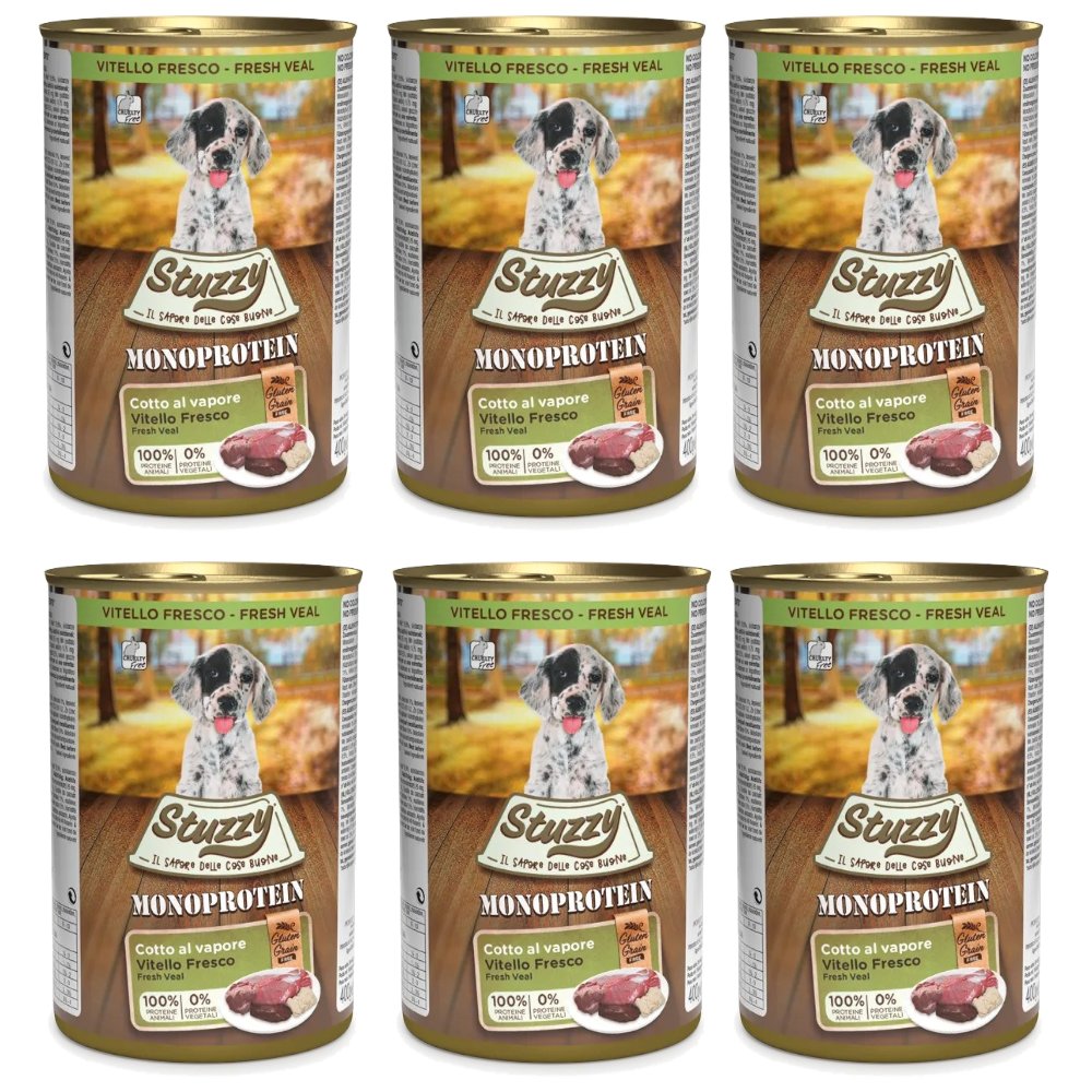 Stuzzy Monoprotein cielęcina puppy 400 g × 6
