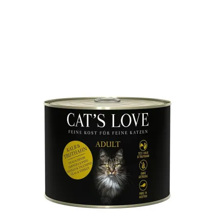 CAT'S LOVE cielęcina, indyk w galaretce adult 200 g