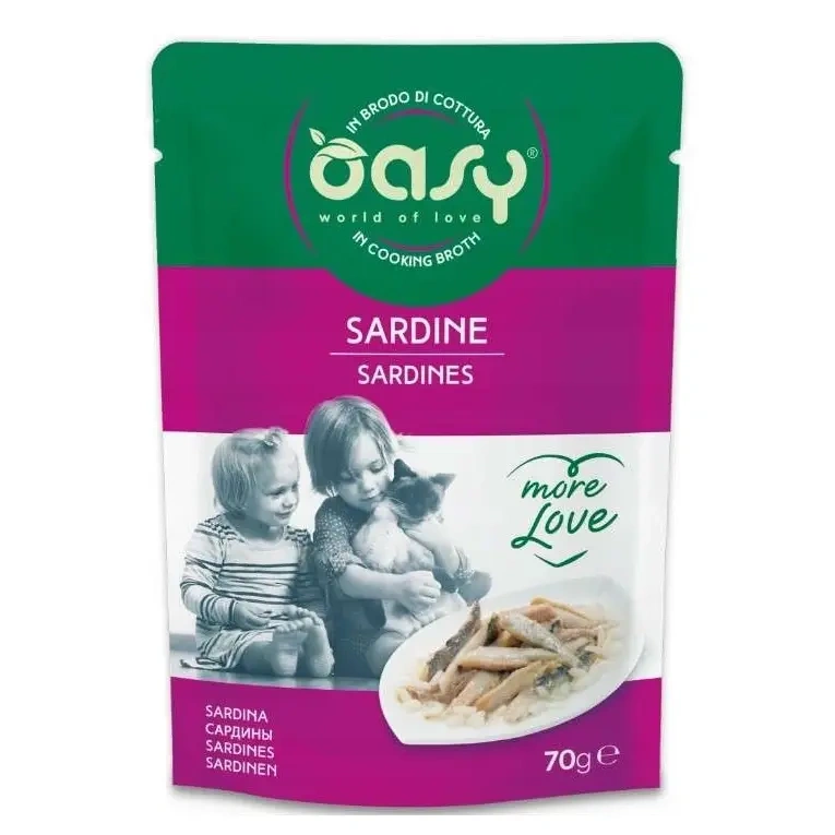 Oasy More Love sardynka pasztet adult 70 g