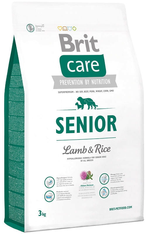 Brit Care jagnięcina z ryżem senior 3 kg