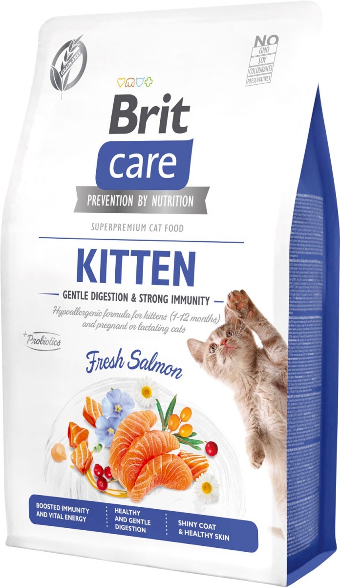 Brit Care Digestive łosoś kitten 400 g