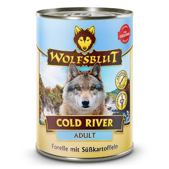 Wolfsblut Cold River pstrąg adult 395 g × 6