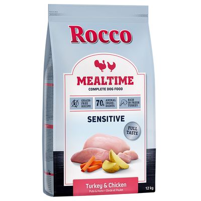 Rocco Mealtime Sensitive indyk, kurczak adult 12 kg × 2