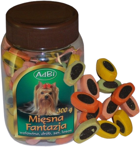 Adbi Mięsne Treserki drób, ser, wołowina, łosoś 300 g