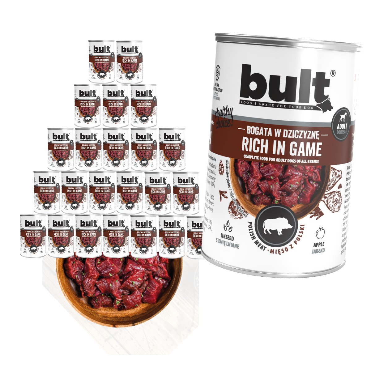 Bult dziczyzna adult 400 g × 24