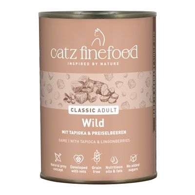 Catz Finefood Classic dziczyzna 400 g × 6