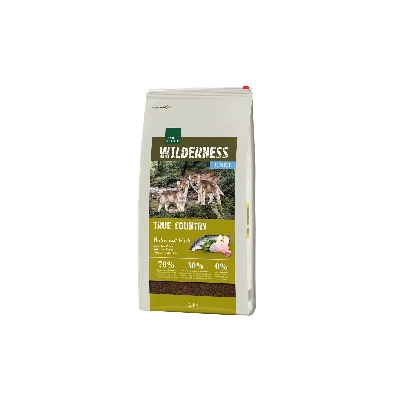 REAL NATURE Wilderness kurczak, ryba junior 12 kg