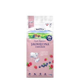 Baltica Smaki Regionów jagnięcina, królik adult średnie rasy, duże rasy 3 kg